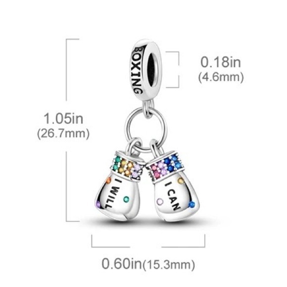 NWOT Pandora Boxing Silver Charm - Picture 3 of 13